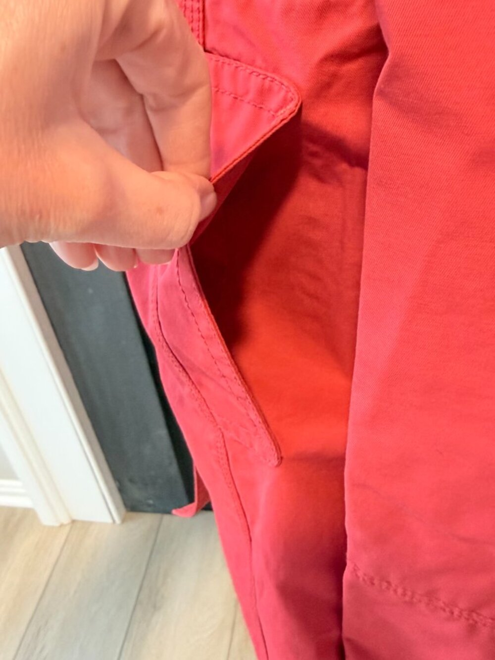 💖 Pink Utility Jacket Lightweight Button Front | Eddie Bauer | Size M - Picture 7 of 16